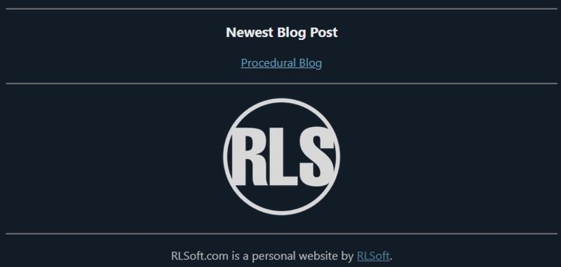 Screenshot of the home page.