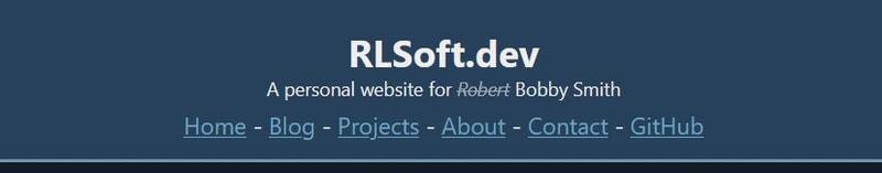 Screenshot of the new page header.