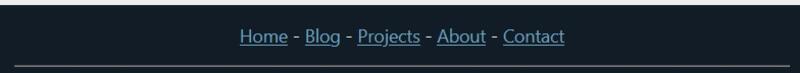 Screenshot of the old page header.