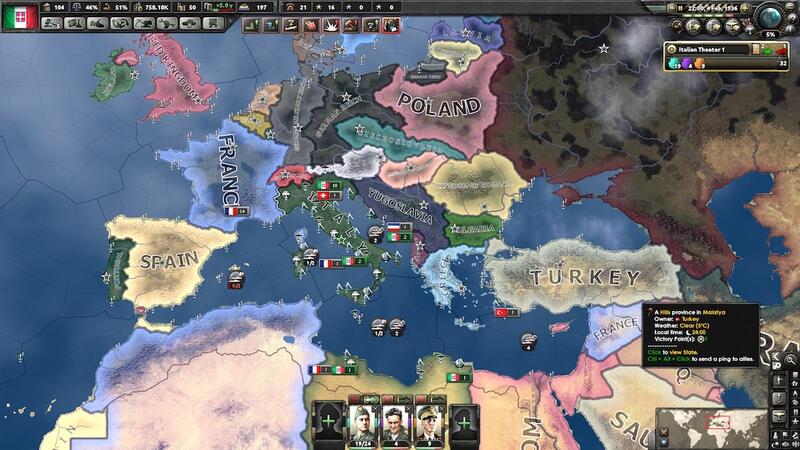 Screenshot of Hearts of Iron IV