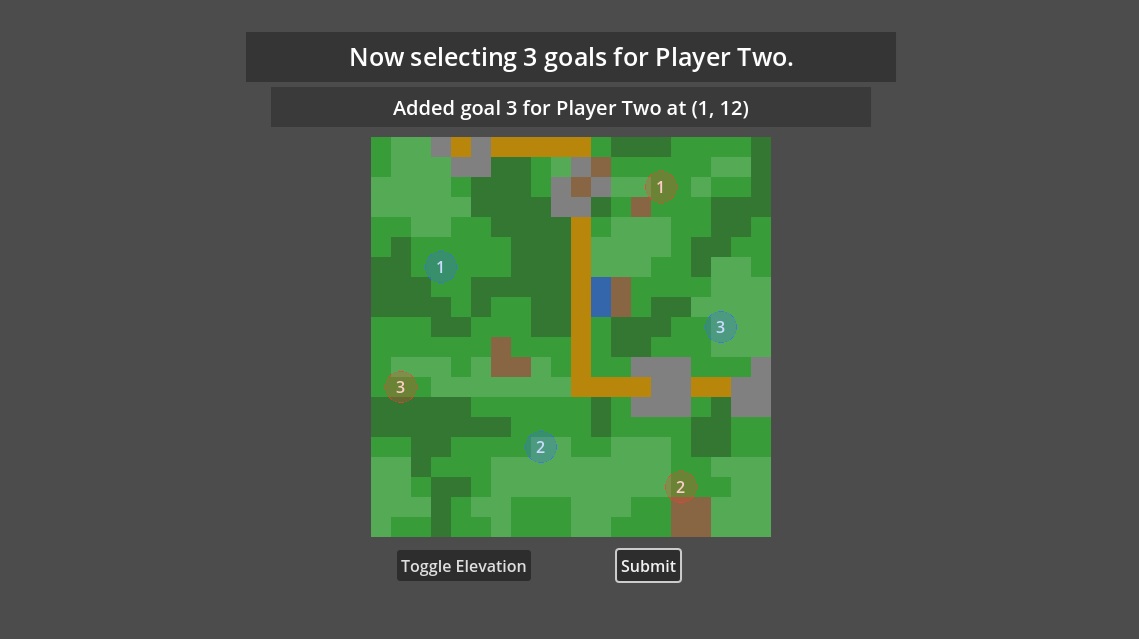 Screenshot of the Small Combat goal select screen. Taken on January 13, 2026.